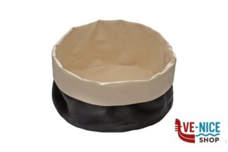 0 PORTA PANE COTONE TONDO ESTERNO NERO-INTERNO BEIGE CM.20XH.12  30351 APS  ASSHEUER POTT GMBH E CO KG