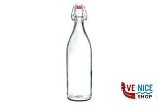 vetro BOTTIGLIA GIARA LT 1,0 CON TAPPO BIANCO 666260MEG121990 BORMIOLI ROCCO