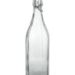 vetro MILLY BOTTIGLIA LT.0,50 TRASPARENTE COSTOLATA TAPPO MONTATO CERVE