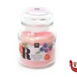 candele BOUQUET-CANDELA IN BARATTOLO GR.130 ROSE-MORE  CM7XH.10 MERCURY