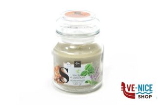 candele BOUQUET-CANDELA IN BARATTOLO GR.130 SANDALO E PATCHULI CM7XH.10 MERCURY