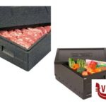 contenitori BOX EPP (POLIPROPILENE ESPANSO) GASTRONORM 1.1 GASTROSTAR LINE LT. 49 MISURE ESTERNE CM 60X40 H 33 - INTERNE CM 53,5X34 H 27 THERMOHAUSER