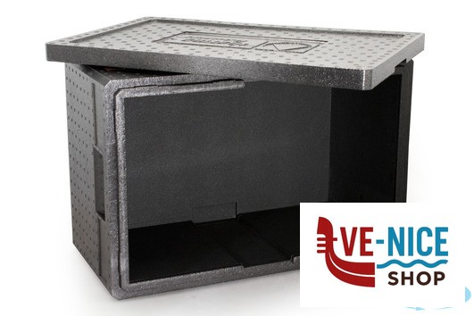 contenitori BOX EPP (POLIPROPILENE ESPANSO) GASTRONORM 1.1 GASTROSTAR LINE LT. 49 MISURE ESTERNE CM 60X40 H 33 - INTERNE CM 53,5X34 H 27 THERMOHAUSER - immagine 4