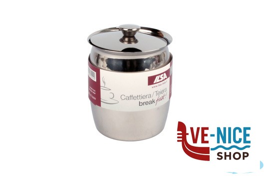 acciaio BREAKFAST - CAFFETTIERA INOX 3 CL.25 TAZZE ILSA - immagine 3