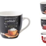 porcellana BREAKTIME-TAZZA CAFFE SENZA PIATTO CL.9 DECORI ASSORTITI  XST005 IMPORT TAVOLA
