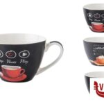 porcellana BREAKTIME-TAZZA COLAZIONE SENZA PIATTO CL.45 DECORI ASSORTITI  GB137 IMPORT TAVOLA