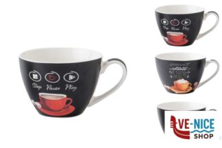 porcellana BREAKTIME-TAZZA COLAZIONE SENZA PIATTO CL.45 DECORI ASSORTITI GB137 IMPORT TAVOLA