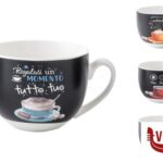 porcellana BREAKTIME-TAZZA THE SENZA PIATTO CL.24 DECORI ASSORTITI  XHY008 IMPORT TAVOLA