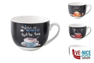 porcellana BREAKTIME-TAZZA THE SENZA PIATTO CL.24 DECORI ASSORTITI XHY008 IMPORT TAVOLA