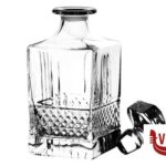 vetro BRILLANTE - BOTTIGLIA QUADRA CL 85  51592020106 RCR CRISTALLERIA ITALIANA