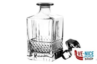 vetro BRILLANTE - BOTTIGLIA QUADRA CL 85 51592020106 RCR CRISTALLERIA ITALIANA