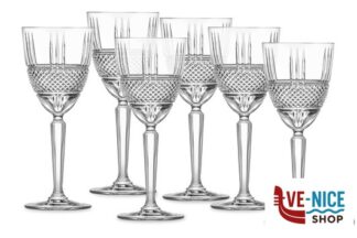 vetro cristallino BRILLANTE - CONFEZIONE 6 CALICI ACQUA CL 29 26966020106 RCR CRISTALLERIA ITALIANA