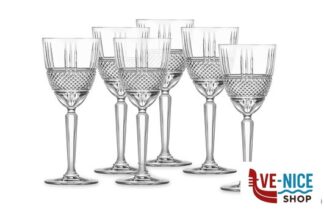 vetro cristallino BRILLANTE - CONFEZIONE 6 CALICI VINO CL 23 26967020106 RCR CRISTALLERIA ITALIANA