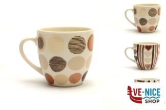 porcellana BROWNIE-TAZZA CAFFE SENZA PIATTO CL.9 DECORI ASSORTITI XST005-C IMPORT TAVOLA