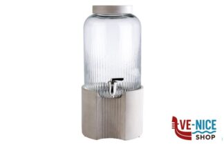 contenitori/espositori BUFFET-DISPENSER PER BEVANDE CM 22XH.45 LITRI 7 RUBINETTO IN ACCIAIO INOX CONTENITORE IN VETRO 10400 APS ASSHEUER POTT GMBH E CO KG