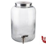 0 BUFFET-DISTRIBUTORE PER BEVANDE CM20XH.30,5 IN VETRO 7 LITRI, CON COPERCHIO E RUBINETTO IN ACCIAIO INOX 10855 APS  ASSHEUER POTT GMBH E CO KG