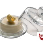 0 PORTABURRO VETRO TONDO CON COPERCHIO CUPOLA CM.9XH.9  15925 APS  ASSHEUER POTT GMBH E CO KG