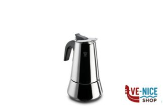 acciaio CAFFETTIERA STEEL INOX 2 TAZZE PER INDUZIONE ART. 1386 GHIDINI CIPRIANO