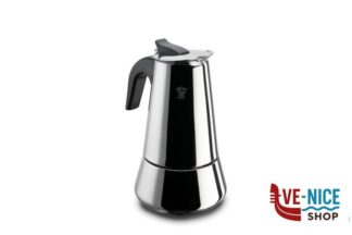 acciaio CAFFETTIERA STEEL INOX 4 TAZZE PER INDUZIONE ART.1387 GHIDINI CIPRIANO