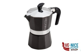 alluminio CAFFETTIERA PER 3 TAZZE COLORI ANTRACITE 9113 PEDRINI