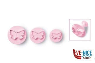 utensili vari per dolci CAKE DESIGN-SET 3 TAGLIAPASTA FARFALLA GUARDINI
