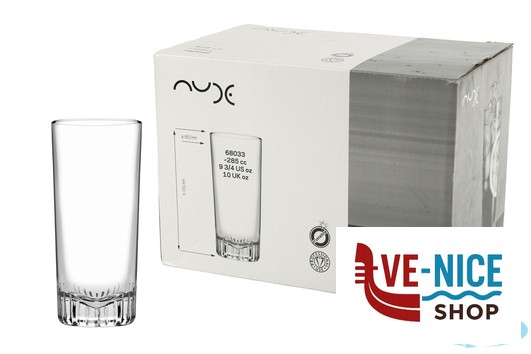 bicchieri bibita CALDERA - CONFEZIONE 6 BICCHIERI HIGHBALL CL.28,5 H.15 NUDE PASABAHCE - immagine 3