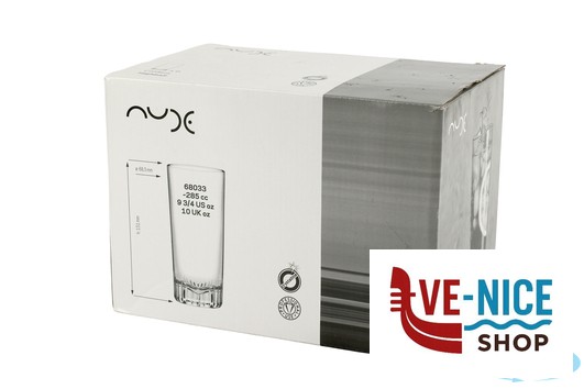 bicchieri bibita CALDERA - CONFEZIONE 6 BICCHIERI HIGHBALL CL.28,5 H.15 NUDE PASABAHCE - immagine 4