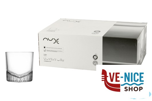 bicchiere liquore CALDERA - CONFEZIONE 6 BICCHIERI WHISKY CL.32,5 H.9 NUDE PASABAHCE - immagine 4