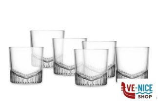 bicchiere liquore CALDERA - CONFEZIONE 6 BICCHIERI WHISKY CL.32,5 H.9 NUDE PASABAHCE