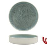 fondo CALDERA GREY KADEN-PIATTO FONDO IMPILABILE BORDO ALTO CM 20 PT SANGO CERAMICS