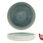 porcellana CALDERA GREY KADEN-PIATTO PIANO IMPILABILE BORDO ALTO CM 28 PT SANGO CERAMICS