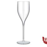 plastica CALICE FLUTE EVENT CL 18 IN SAN TRASPARENTE  FM-40 BREVETTI WAF