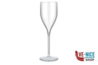 plastica CALICE FLUTE EVENT CL 18 IN SAN TRASPARENTE FM-40 BREVETTI WAF