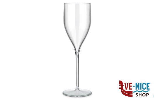 plastica CALICE FLUTE EVENT CL 18 IN SAN TRASPARENTE FM-40 BREVETTI WAF