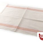 0 CONFEZIONE 12 CANOVACCI DA CUCINA CM 50X70 IN COTONE BIANCO CON RIGHE COLORI ASSORTITI CASAMIA SRL