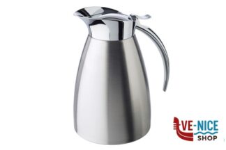 caraffe/decanter ADVANCED-CARAFFA INOX SATINATA CON PARTE SUPERIORE LUCIDA, ISOTERMICA A DOPPIA PARETE LT.1,0 CM.13XH.19,5 10923 APS ASSHEUER POTT GMBH E CO KG