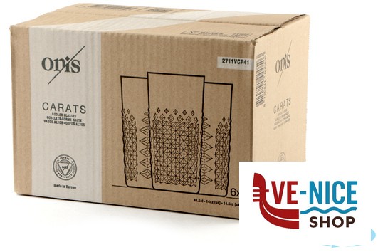 bicchieri bibita CARATS - CONFEZIONE 6 BICCHIERI COOLER CL 41 B.V.KONINKLIJKE NEDERLANDSCHE GLASFABRIEK LEERDAM - immagine 4