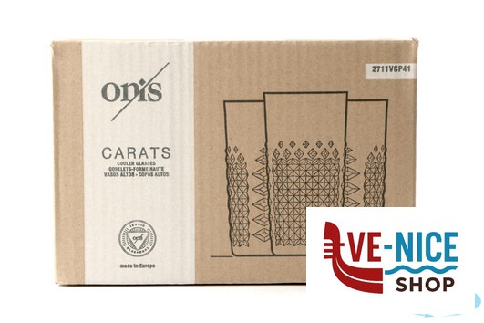 bicchieri bibita CARATS - CONFEZIONE 6 BICCHIERI COOLER CL 41 B.V.KONINKLIJKE NEDERLANDSCHE GLASFABRIEK LEERDAM - immagine 5