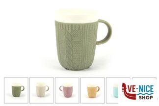 porcellana CARDIGAN-TAZZA MUG RILIEVO CL.40 COLORI ASSORTITI Q1108-17-400 IMPORT TAVOLA