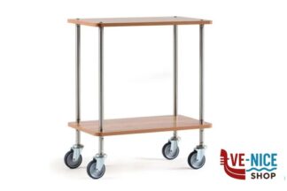 portata CARRELLO INOX 2PIANI BILAMINATO 70X40X76,5 AL-270 GI METAL