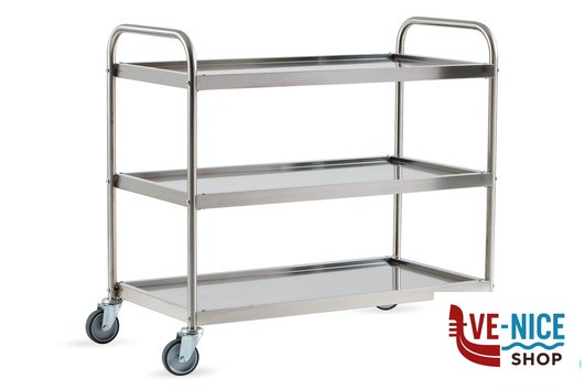 0 CARRELLO INOX 3 PIANI CM 103X52X92 SME3100 GI METAL