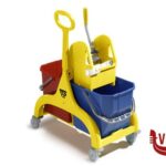 altri CARRELLO DA LAVORO NICK  CON MANICO A OMBRELLO 6185  DUE VASCHE DA 25 LITRI CIASCUNA TTS TECNO TROLLEY SYSTEM SRL