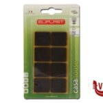 0 CART. 16 FELTRINI MARRON.25X25MM ELIPLAST