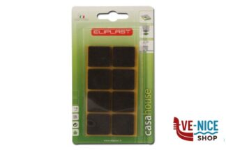 0 CART. 16 FELTRINI MARRON.25X25MM ELIPLAST