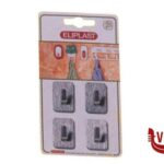 0 CART 4 GANCI 1 P INOX RETTANGOLARE ELIP ELIPLAST