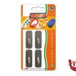 0 CART 4 GANCI INOX RETTANGOLARE  226-4 ELIPL ELIPLAST