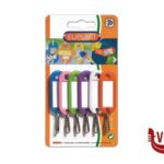 0 CART. 6 TARGHETTE PORTACHIAVI 75-6ELIPL ELIPLAST