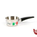 inox CASSERUOLA CONICA INOX CM.10 MAN.BAKELITE  CON BECCO RIVADOSSI