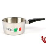 inox CASSERUOLA CONICA INOX CM.14 MAN.BAKELITE CON BECCO RIVADOSSI