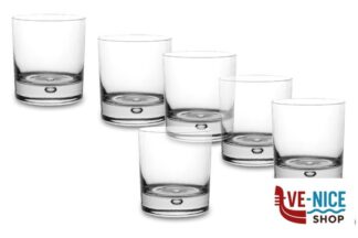 vetro CENTRA-CONFEZIONE 6 BICCHIERI WHISKY CL 33 PASABAHCE